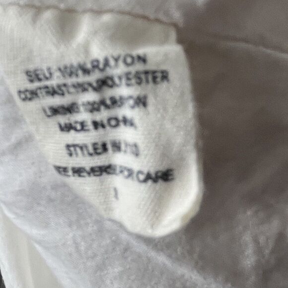 Illa Illa Crochet Boho Chic Designer Mini Dress White Layer Y Back Coverup Small - Picture 8 of 8